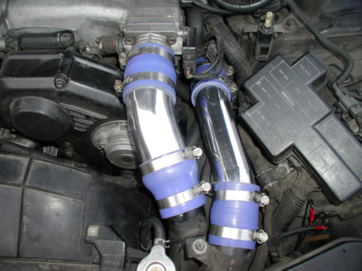 CXRACING INTERCOOLER PIPING KIT WITH BLUE COUPLERS FOR 90-96