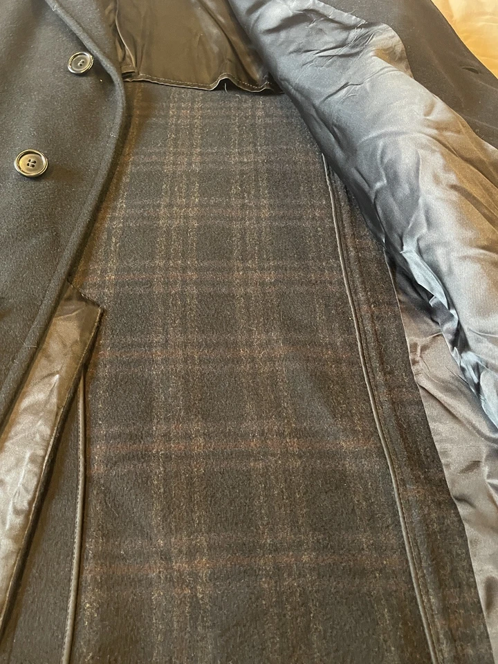 Abrigo de terciopelo a cuadros superfino a cuadros vintage RARO para hombre Foto 4 de 4