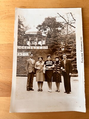 1960s Essentuki Mineral waters Tourists Soviet people Vintage photo