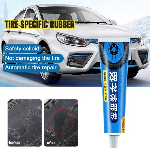 New Black Tyre Repair Instant Car Tire Repair Glue Liquid Strong Rubber Best - Foto 3 di 10