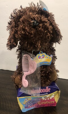Pucci Pups labradoodle Dog  Couture Toy Pet Brown Labradoodle Plush