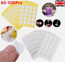 60-500Pcs Round Candle Wick Fixing Sticker Double Sided Tape Round Stickers Set