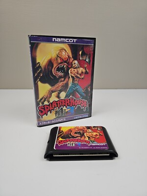 SPLATTERHOUSE PART 2 SEGA MEGADRIVE  MD  NTSC-JAPAN  COMPLETE With Reg Card Very Good Condition 4907892033146