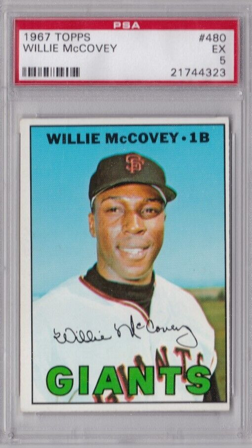 1967 Willie McCovey Topps #480 PSA 5 Excellent San Francisco Giants HOF STAR