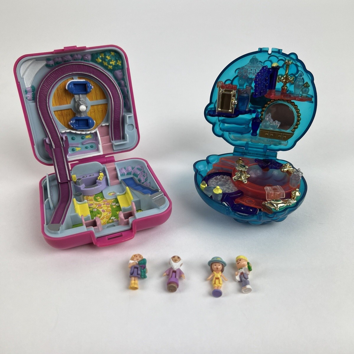 Gros Lot Polly Pocket Vintage – Mattel – Mini Univers, Maisons Et Figurines