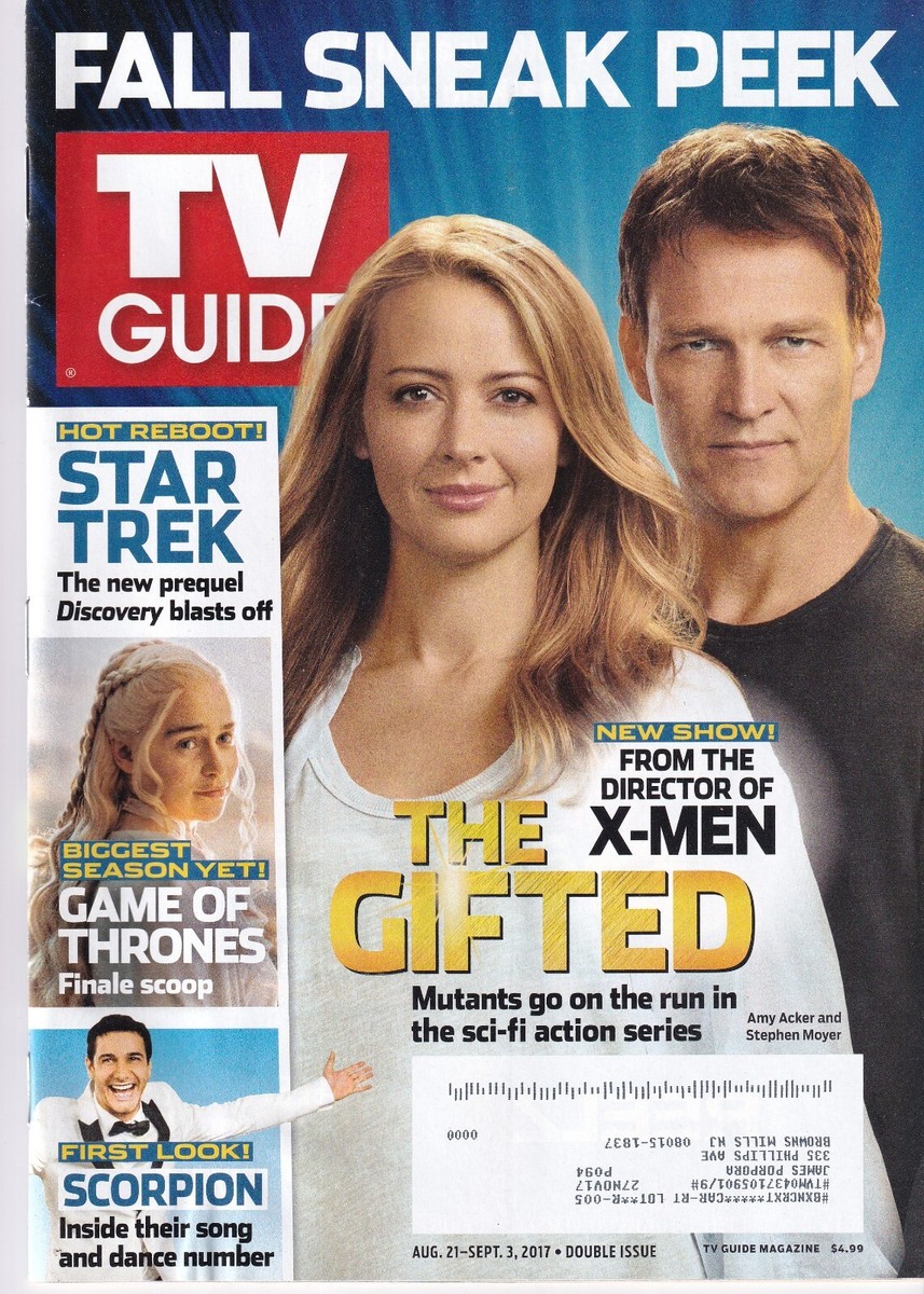 The Gifted Double Issue 2017 Cover TV Guide September 3, 2017, Issue