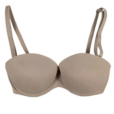 Victoria's Secret PINK Wear Everywhere Multi Way Push Up Bra Women's 32DD Beige