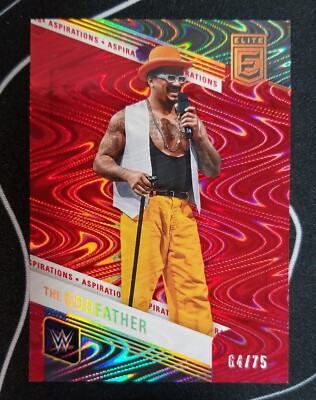 2023 Panini Donruss Elite WWE Aspirations Swirl #113 The Godfather 64/75