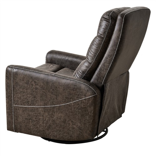 Elderly Manual Swivel Recliner Chair Rocking Recliner for Living Room - Picture 9 of 12