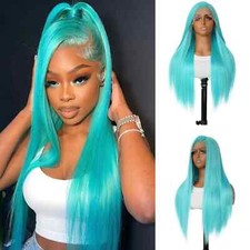 Synthetic Lace Front Wig for Women Long Straight Heat Resistant Party Wigs