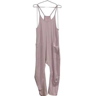 NWT Free People Movement Hot Shot Body Romper Rose Quartz Women Sz M Workout
