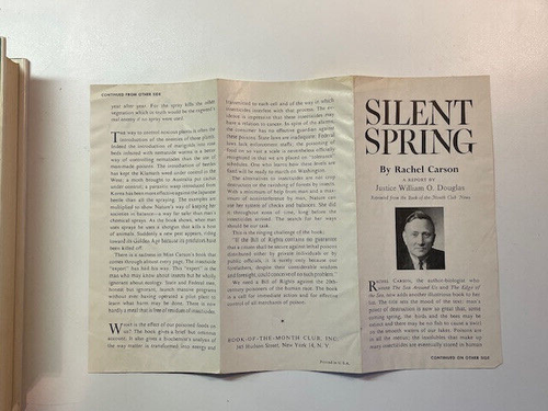 Silent Spring by Rachel Carson- (1962 1st Ed. Book of the Month Club- VG) - Picture 12 of 14