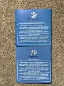 Shenmue Dreamcast Manual ONLY Replacement Instruction Booklet