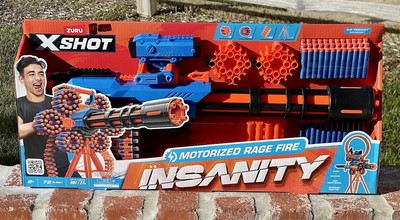 ZURU X-Shot Insanity Motorized Rage Fire (72 Darts) for Ages 8 & up