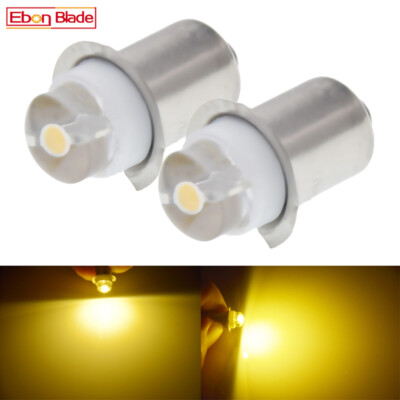 2X P13.5S 3V-18V LED upgrade bulb - Latest version - Maglite D/C cell flashlight