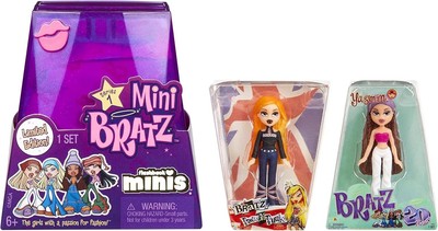 Bratz Minis: 2 in Each Pack MGA's Minivers Blind Packaging Doubles as Display Y2