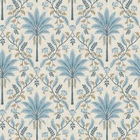 Palm Spalier Tapete BläTter Geometrisch BäUme Wandtapete Blau 13751 Holden
