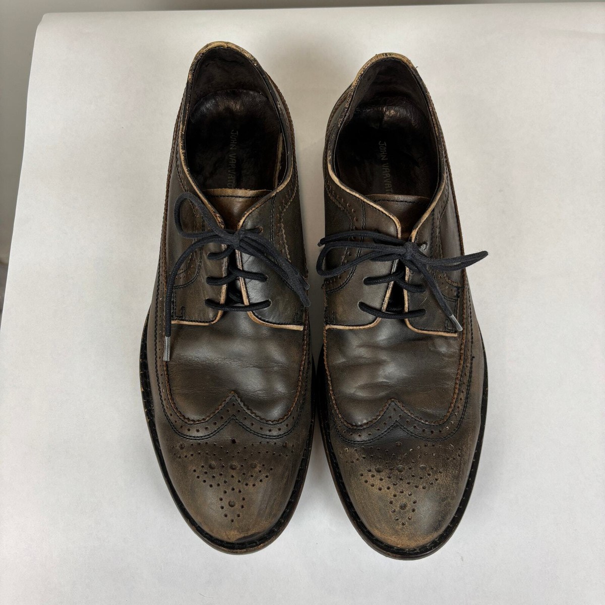 John Varvatos Star USA Wingtip Brogue Oxford Dress Shoes  display picture 2