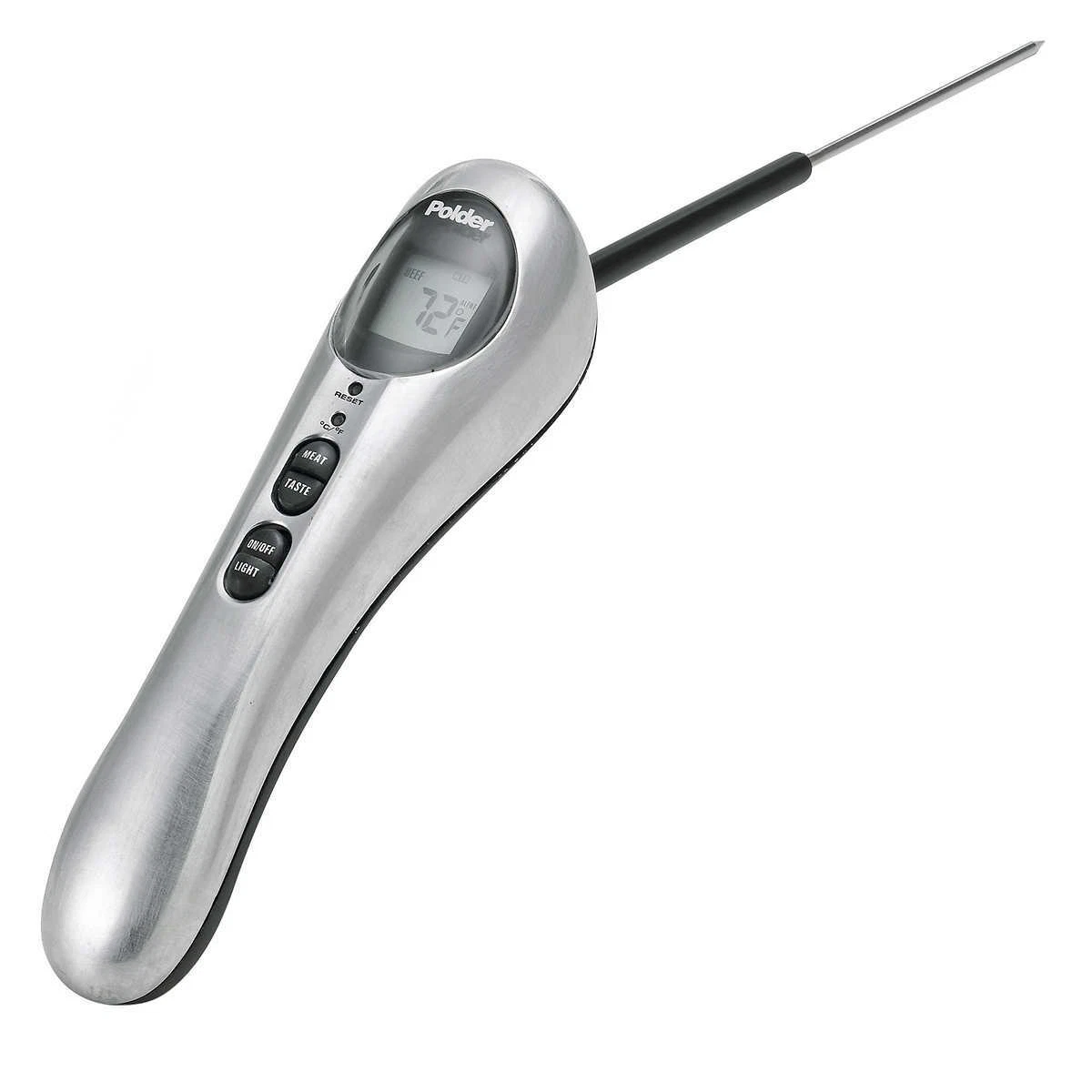 Polder, Deluxe Safe-Serve Instant Read BBQ Meat Thermometer Grill Oven