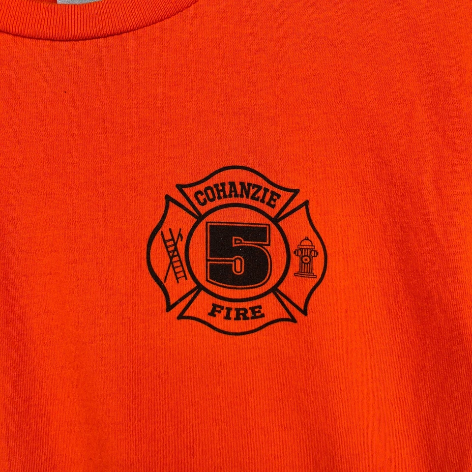 Camisa de Bomberos COHANZIE Juvenil L Futuro Bombero Manga Corta Waterford CT Naranja Foto 4 de 4