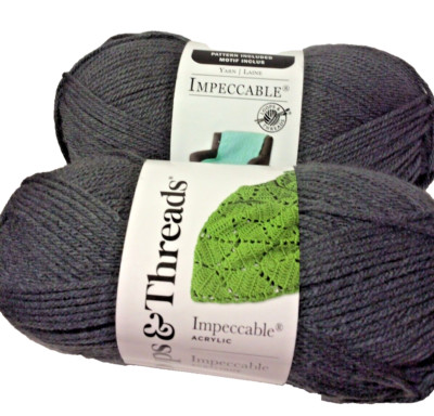 Loops & Threads Impeccable Yarn 2 Pack  Thunder 