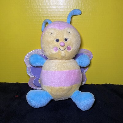 Koala Baby Plush Butterfly Bumble Bee Shiney Wings Pink Blue Yellow Soft Toy Pet