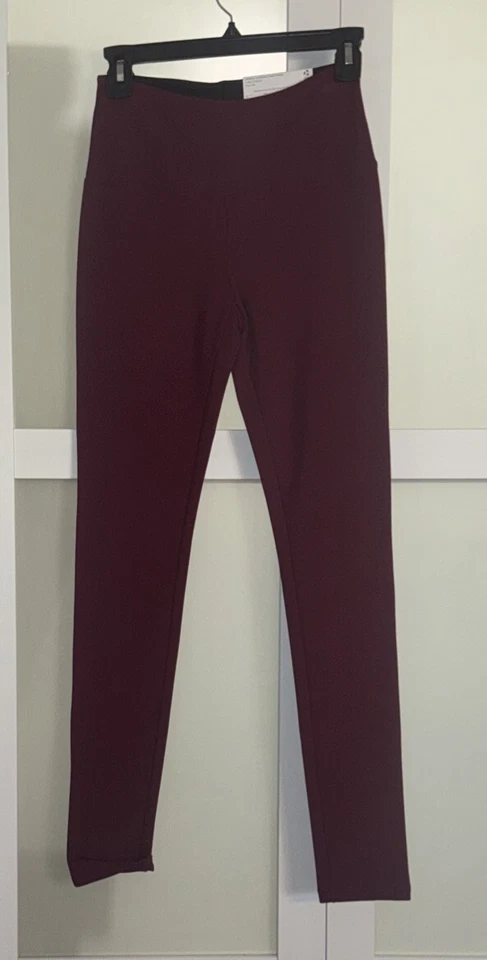 Legging al Tobillo Liz Claiborne Lori Borgoña Pasión Talla X Pequeño Nuevo con Etiquetas Foto 2 de 4