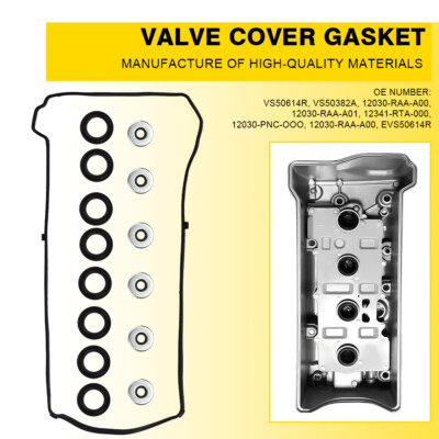 For 2002-2015 Honda Civic 2.0 2.4L MUGEN Si Si Si HFP SiR Valve Cover Gasket Kit