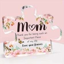 Mum Puzzle-Shaped Acrylic Plaque Gifts for Mum at Christmas Mothers Day gift