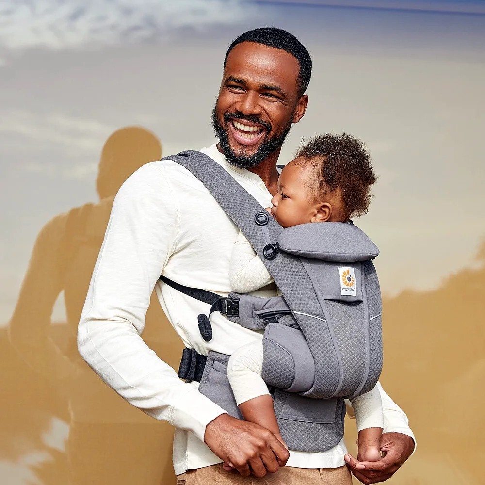 Ergobaby Omni Breeze All-Position Mesh Baby Carrier Pearl Gray
