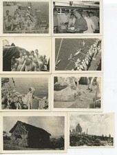 MILITARY WAR SCENES LOT OF 12 VINTAGE PHOTOS
