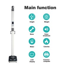 Gym BIM Body Analyzer Machine Balance Fat Weight and Height Scale for Human