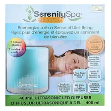 Home Spirit Serenity Spa Essential Oil LED Diffuser 7 Color /4 Timer Modes