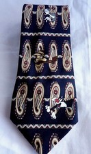 Mens Looney Tunes Warner Bros 1997 Blue Neck Tie Taz Bugs Sylvester Polyester