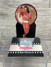 1995 Fleer Ultra Mighty Morphin Power Rangers The Movie Pop-Up Pink Ninja