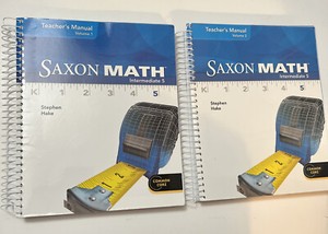 Saxon Math Intermediate 5, TEACHERS MANUALS volume 1 & 2