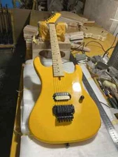 Custom Baretta Electric Guitar Bumblebee Yellow H Pickups Tremolo Bridge Guitar