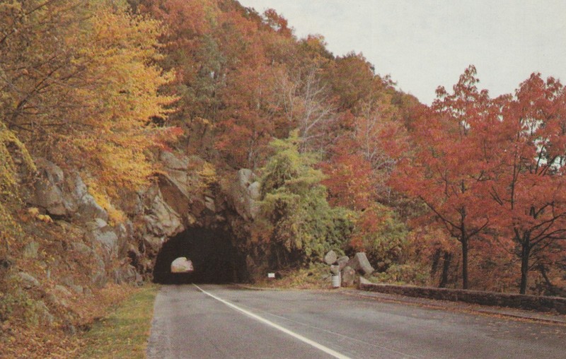 Shenandoah National Park Virginia Marys Rock Tunnel on Skyline Drive