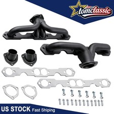 Black Shorty Exhaust Headers For Chevy Sbc 283-400 V8 1958-up 1-12 Primary Black Shorty Exhaust Headers For Chevy Sbc 283-400 V8 1958-up 1-12 Primary