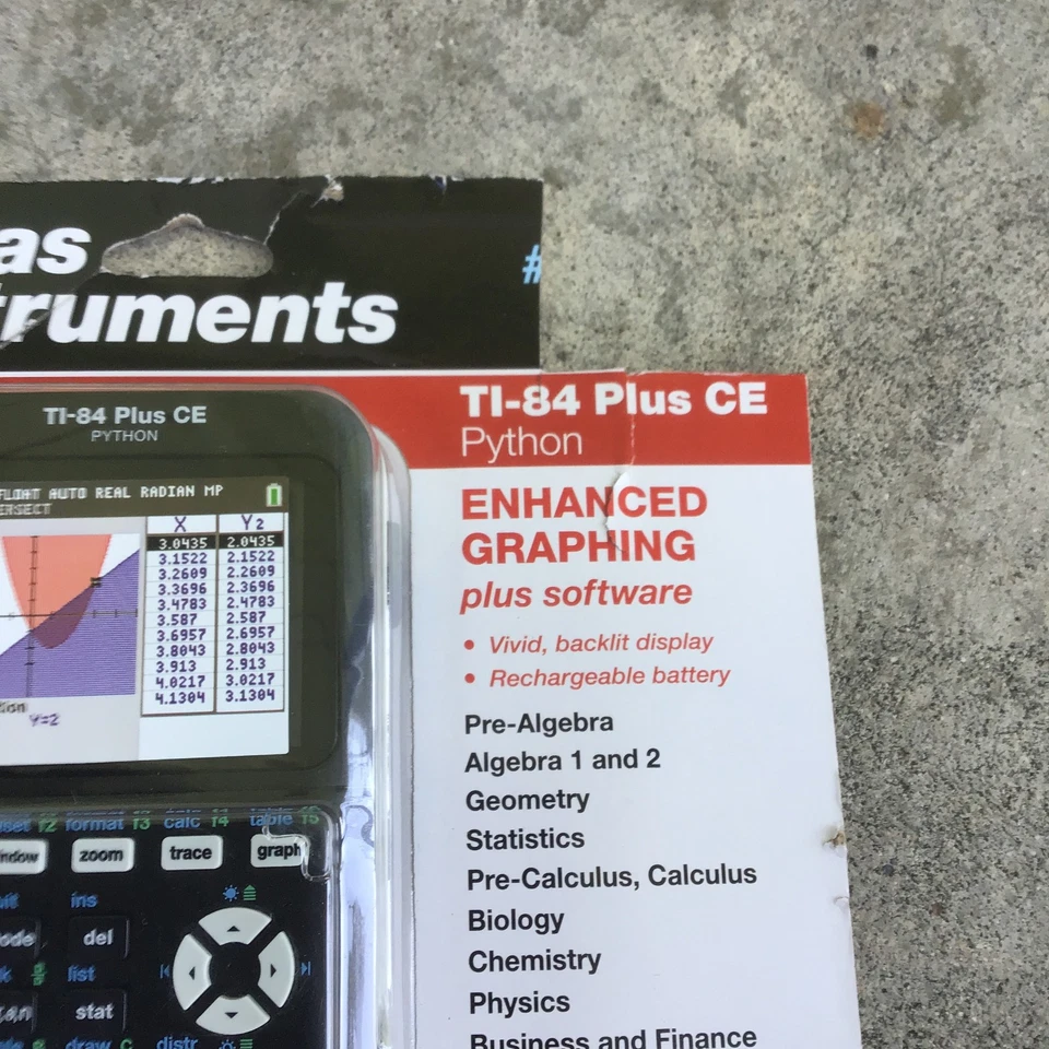 Texas Instruments TI-84 Plus CE Python Graphing Calculator Black - Image 3 of 4