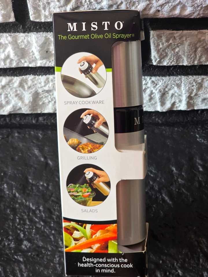 MISTO The Gourmet Olive Oil Sprayer Non Aerosol Refillable Kitchen Cooking NEW - Image 2 of 4
