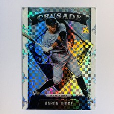 Aaron Judge ⭐️SILVER Checkboard Refractor Panini CHRONICLES CRUSADE PRIZM 3 MVP