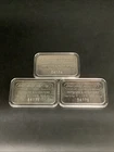 3 Engelhard Industries of Canada Consecutive Serial # 1oz Troy .999 Silver Bars