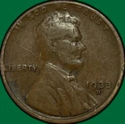 1933-D Lincoln Wheat Cent Fine F Coin #34967