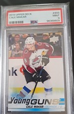 2019 Upper Deck Hockey Young Guns #493 Cale Makar RC Rookie PSA 9 MINT