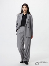 Uniqlo Smart Wide Pants Gray L