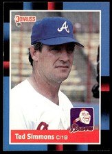 1988 Donruss Ted Simmons Atlanta Braves #560