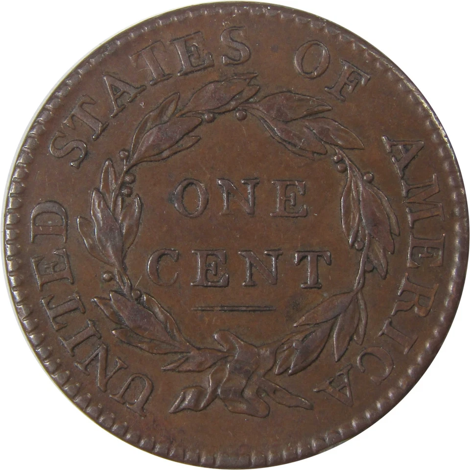 1819 Small Date Coronet Head Large Cent XF Extremely Fine SKU:I18000 - Image 2 of 4