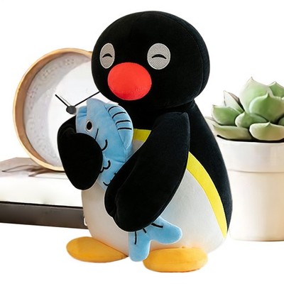 Pinguin-Plüschtier, 30 cm, weiches Kuscheltier, Kissen, bezaubernde Stofftiere