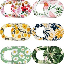 Laptop Camera Cover Slide Cute 6 Pack , Ultra Thin Webcam Cover for iPhone iPad